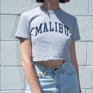 BRANDY MELVILLE MALIBU CROP SHIRT